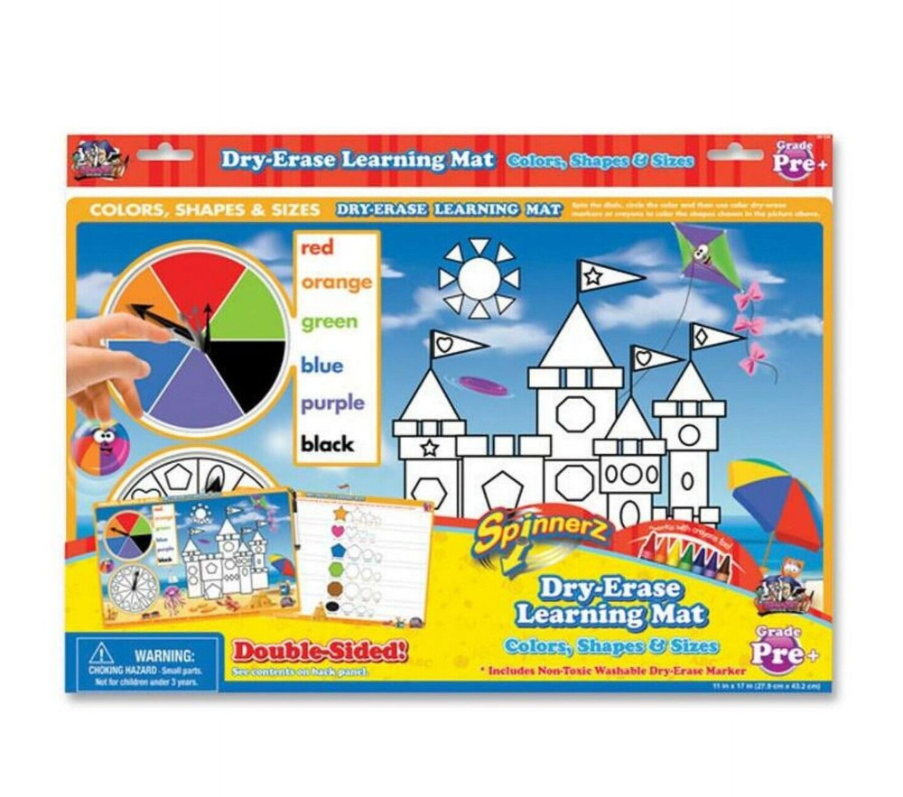 The Board Dudes SpinnerZ Dry-erase Learning Mat