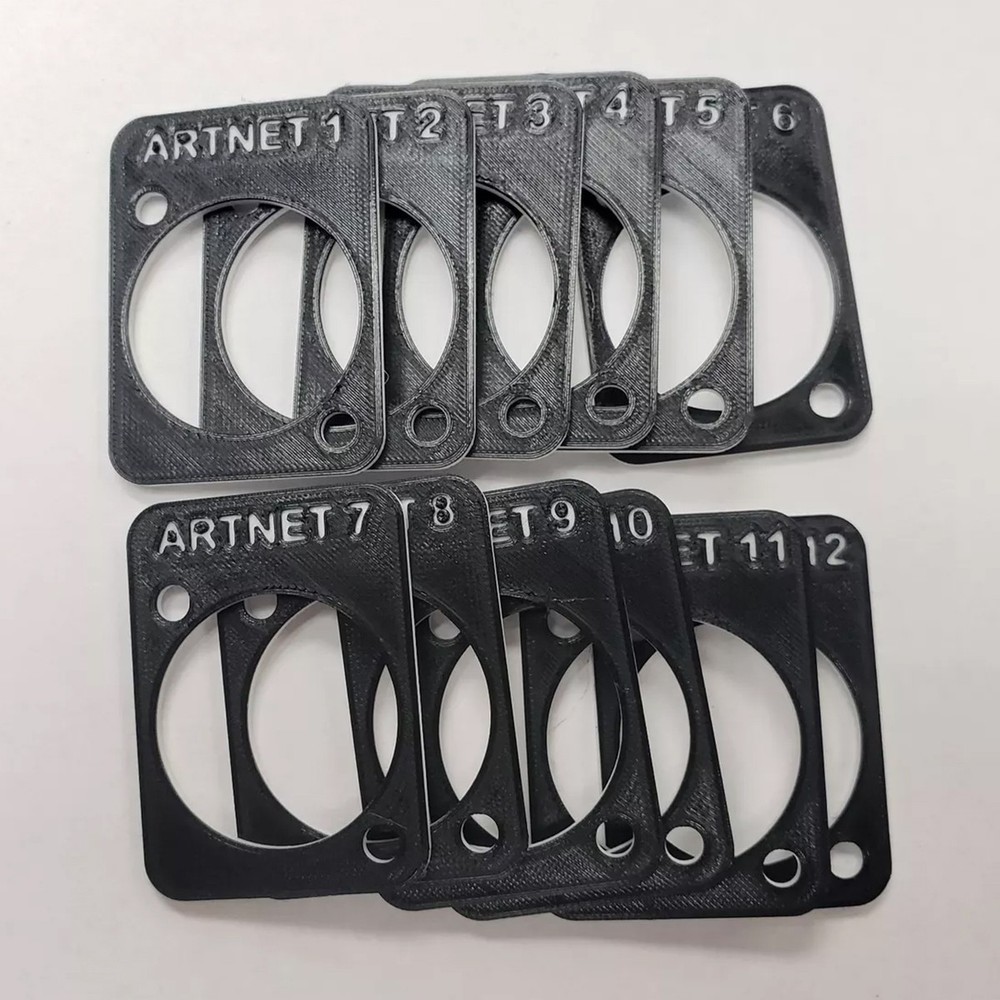 Rack Panel Labels "ArtNet" 1-12
