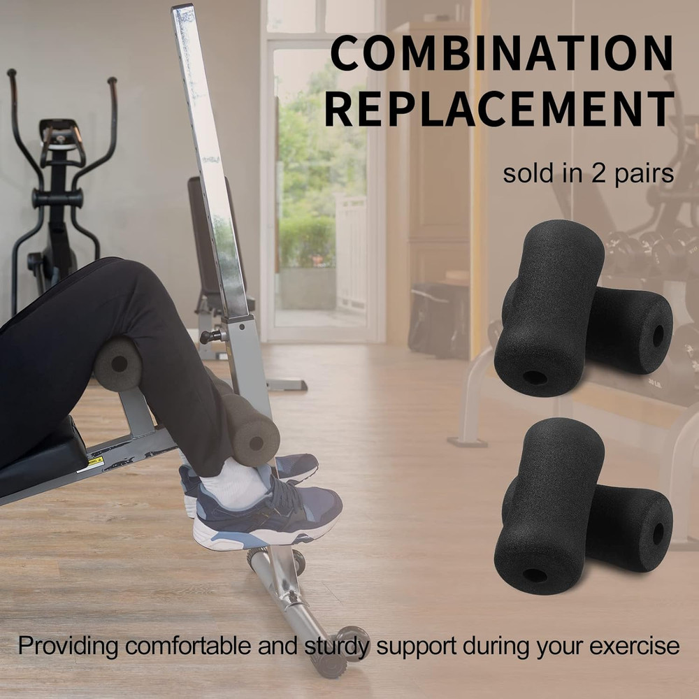4Pcs Foot Foam Pads Rollers Set Weight Bench Replacement Pads Inversion Table Pa