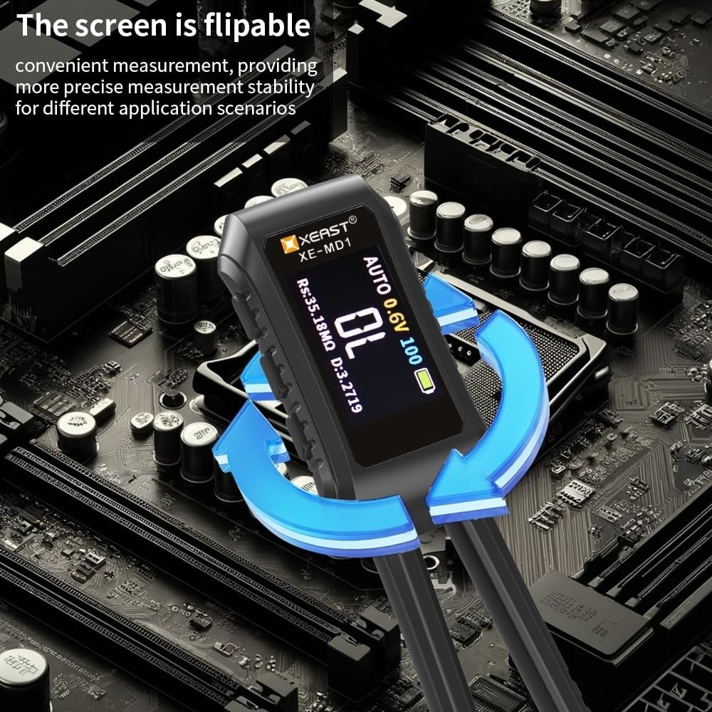 Smart Portable LCR Meter with 9999 Counts & Auto Component Identification