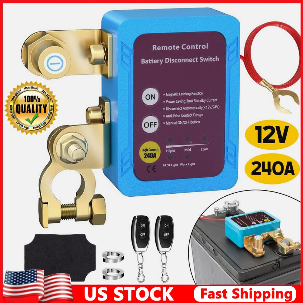 Car Switch Disconnect Power Kill Master Isolator Cut Off Remote Control KU