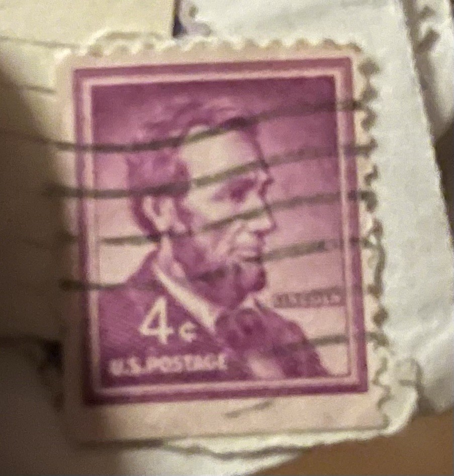 4¢ US Postage Stamp Abraham Lincoln