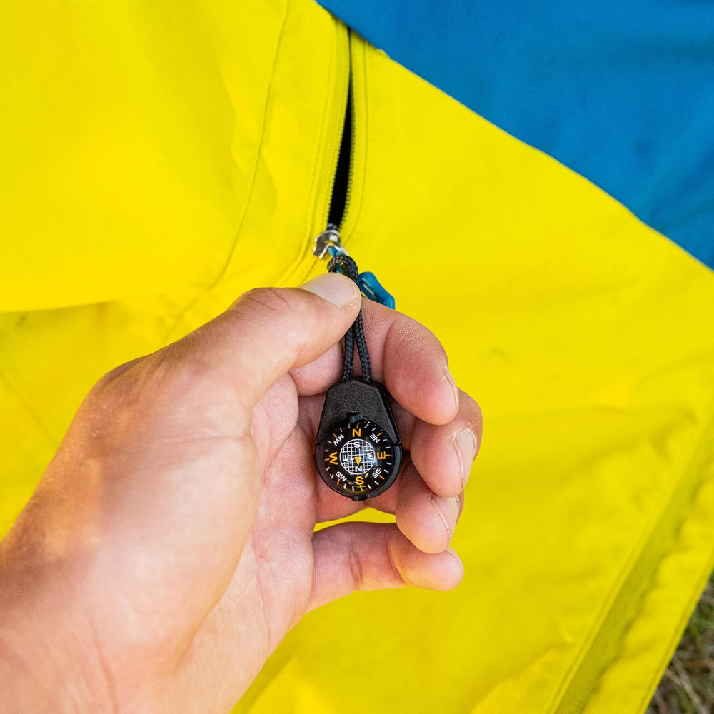 ZiprComp - Micro Ball Compass with Lanyard | Zipper Pull Compass for Jacket, Par