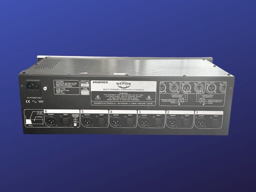 Drawmer 651 Six Pack Compressor Dynamics Gate Expander Multi-channel
