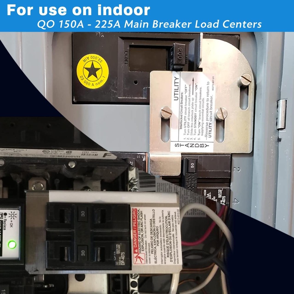 Generator Interlock Kit Compatible With Square D Electric Qocgk2c Qo C