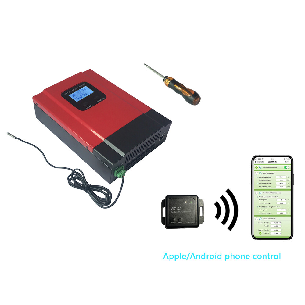 60A 40A MPPT Solar Charge Controller 12V 24V 36V 48V Mobile APP Control from US