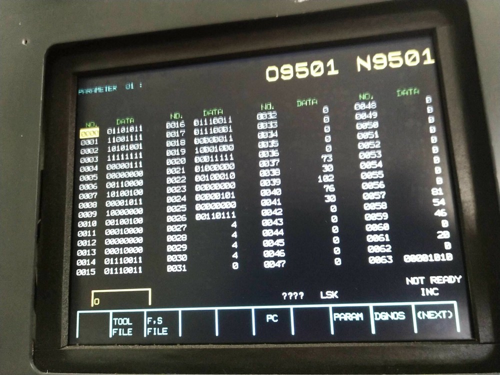 Fanuc 6M / Mitsui-Seiki 6CN Jig Bore Mill, 5 Axis Parameter DATA Only E-Delivery