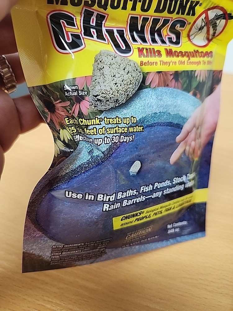 (2) Summit Mosquito Chunks 5 Count each bag Biological Mosquito Control