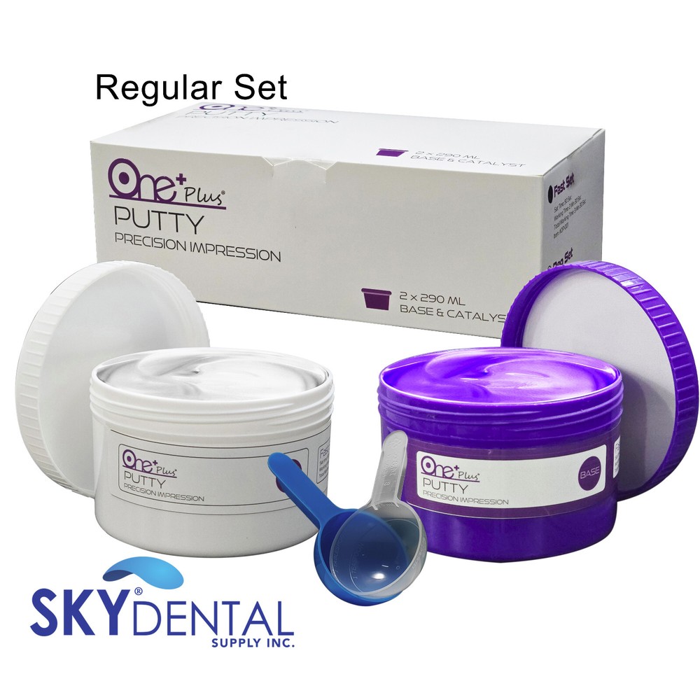 Dental Putty Regular Set PVS VPS Impression Material 2 x 300 ml