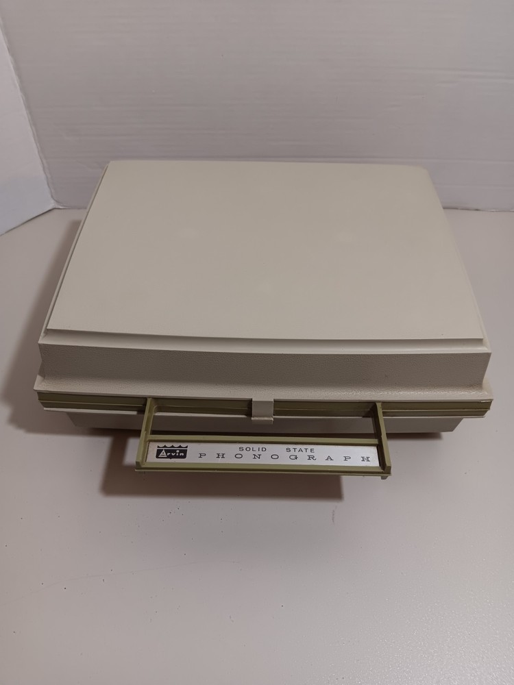 Arvin Solid State Phonograph Avocado Green Read Description