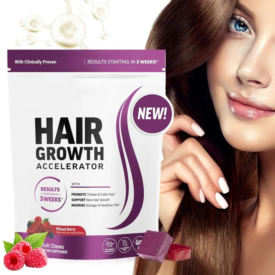 Force Factor Hair Growth Gummies - Supports hair growth and nourishes hair