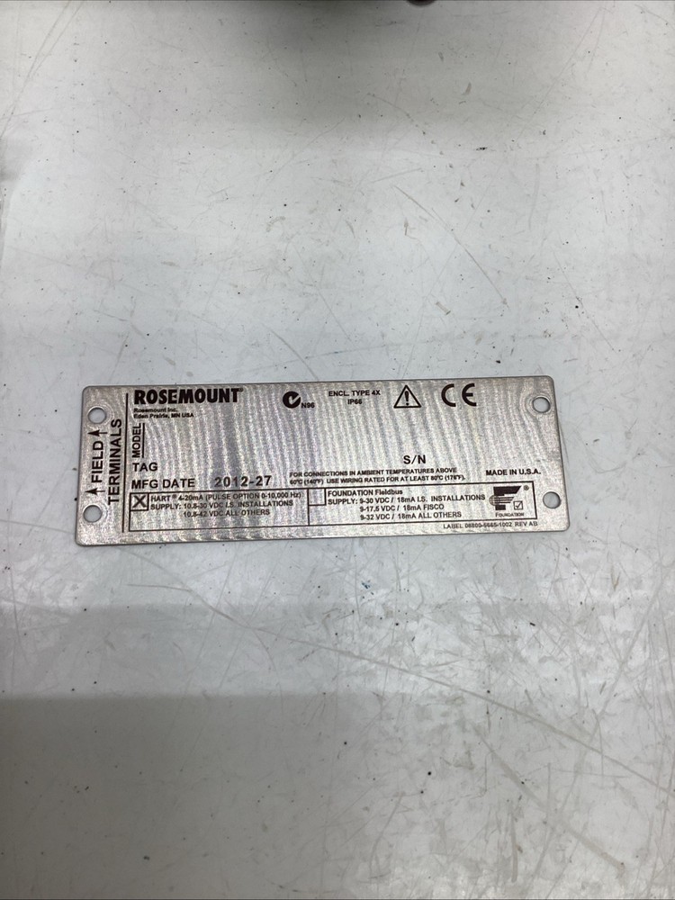 Rosemount 8800 Vortex Flow meter Transmitter NEW