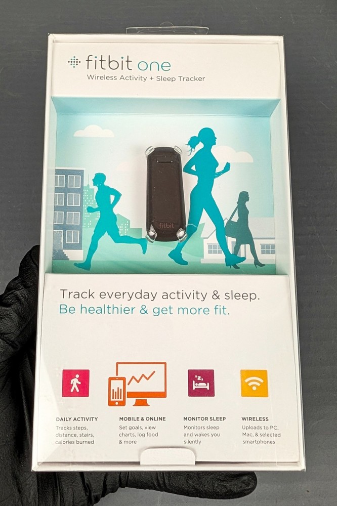 SEALED Fitbit One Wireless Activity Plus Sleep Tracker - Black (FB103BK) NIB