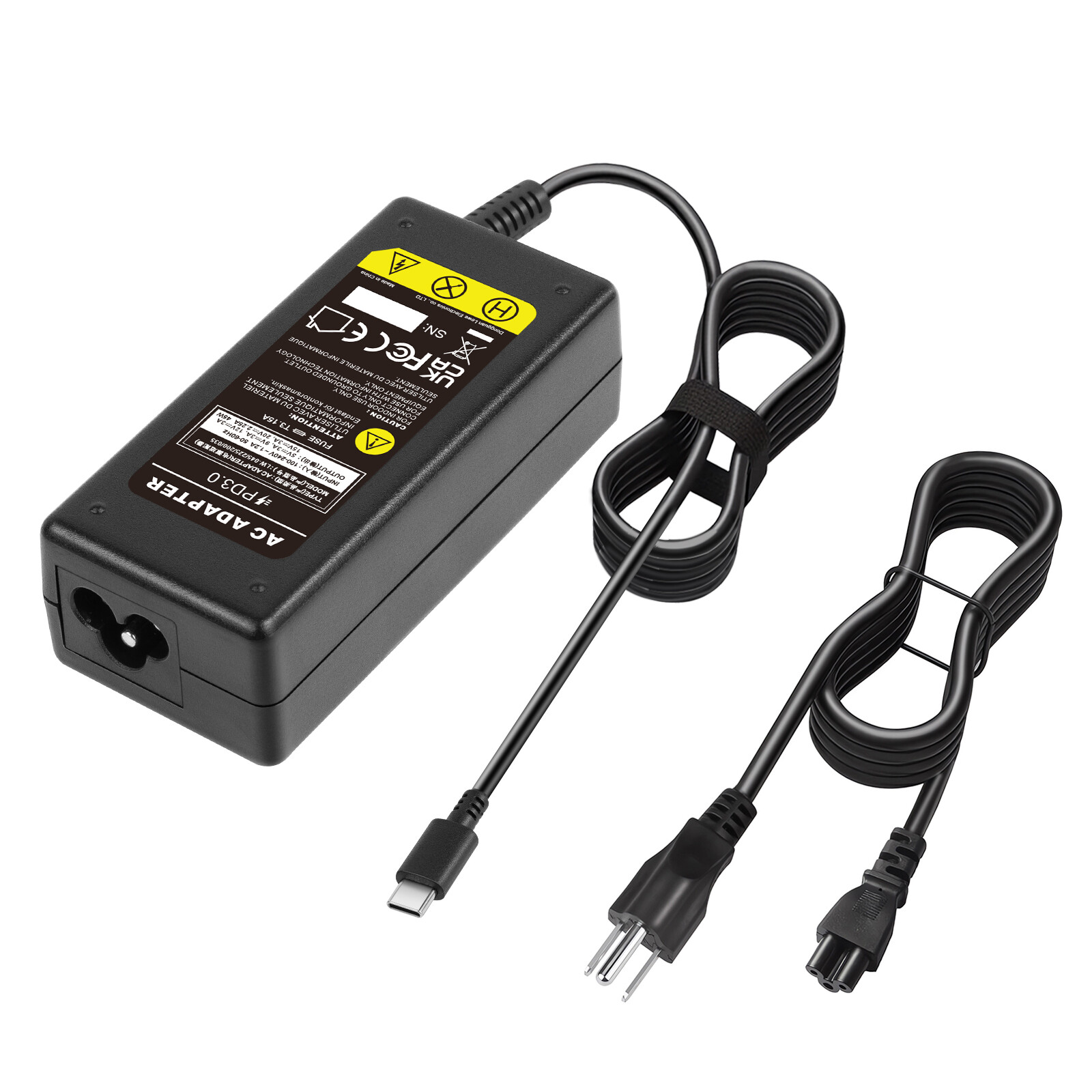Lot USB C Type C for HP Chromebook Lenovo Acer Asus Samsung Power Laptop Charger