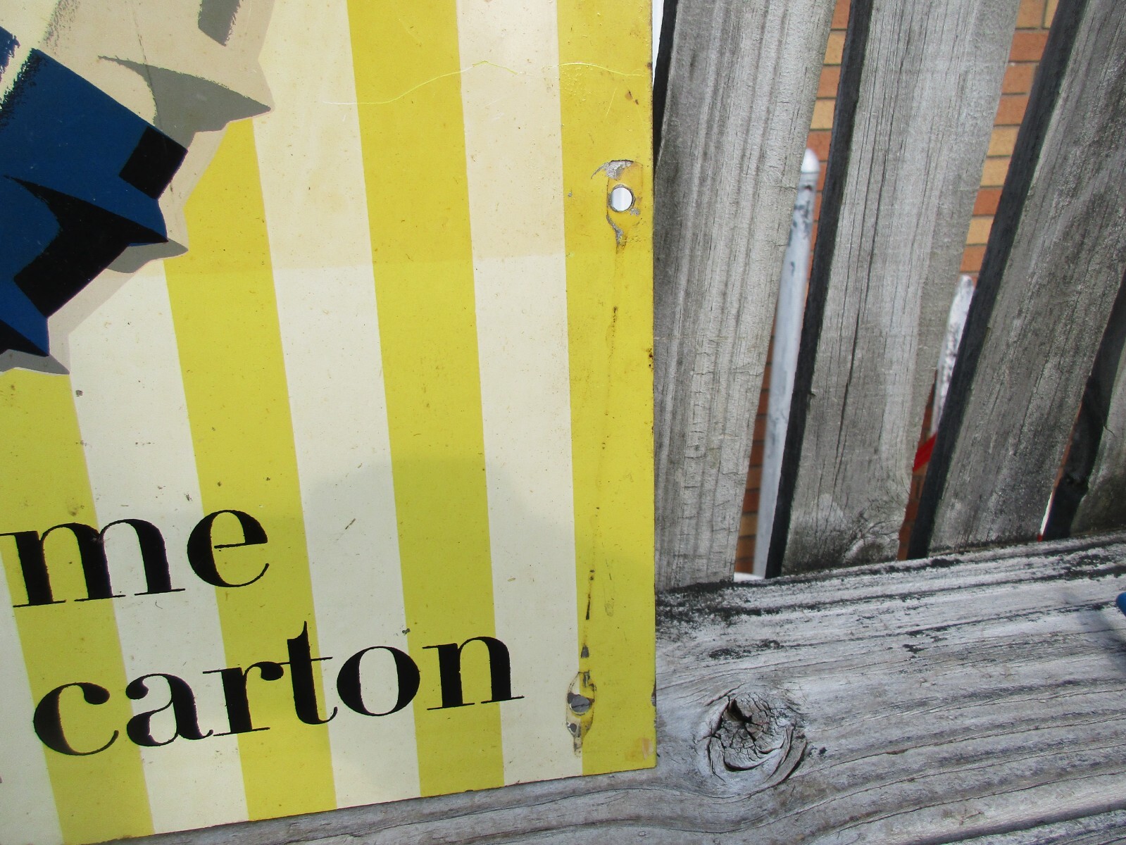 ORIGINAL 2 SIDED PEPSI-COLA METAL SIGN