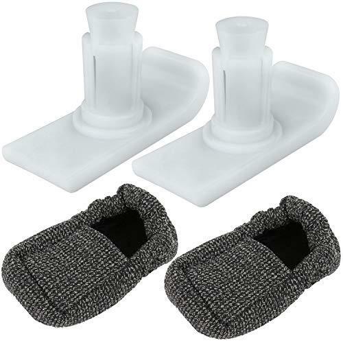 Vive Walker Ski Glides - Universal Replacement Feet - Heavy Duty, Durable