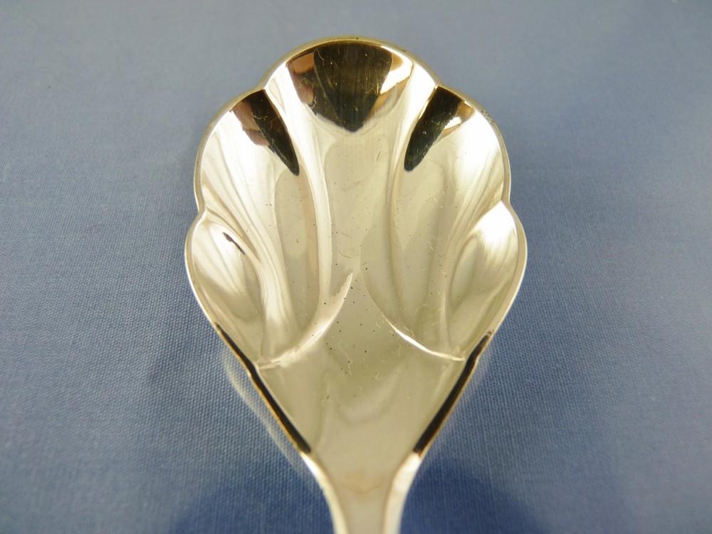 unknown TUDOR style SILVER .800 SUGAR SPOON BY POLISH MAKER