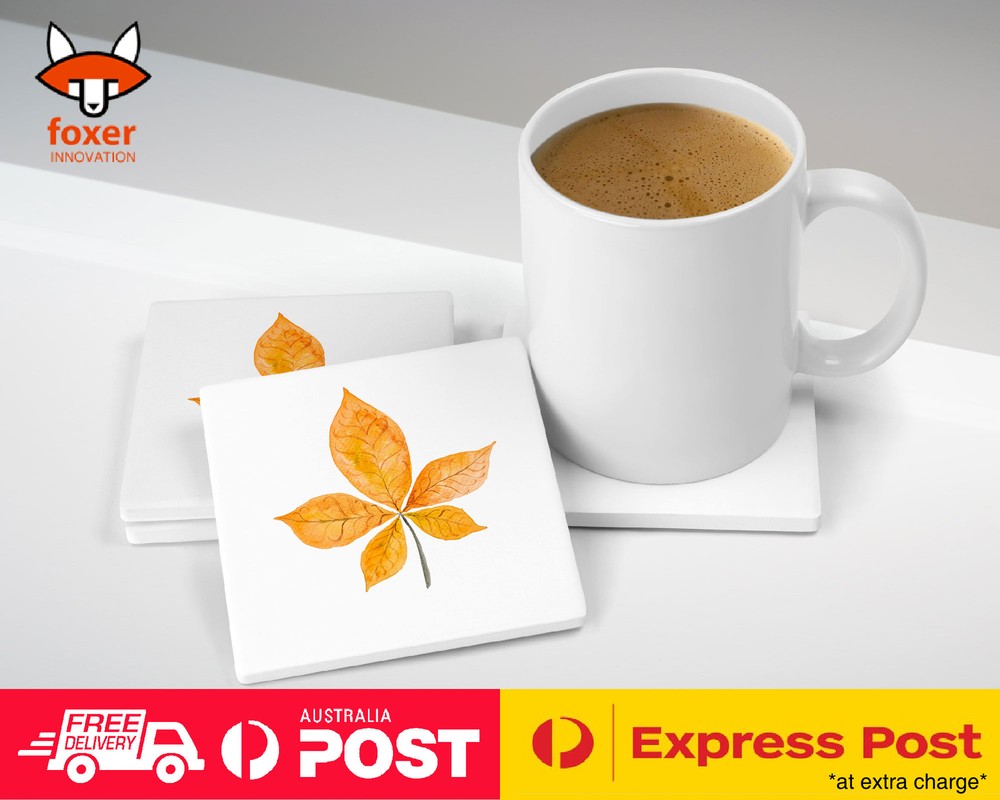 COASTER COFFEE DRINKING MAT|FALL AUTUMN LEAF 2