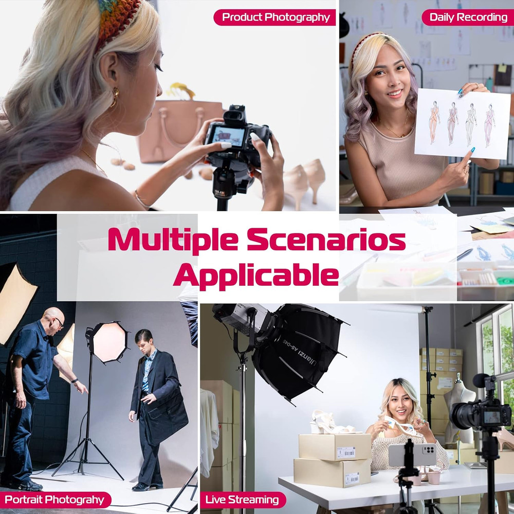 18''/45Cm Parabolic Softbox Quick Release - Compatible with GODOX M200D/M300D, A