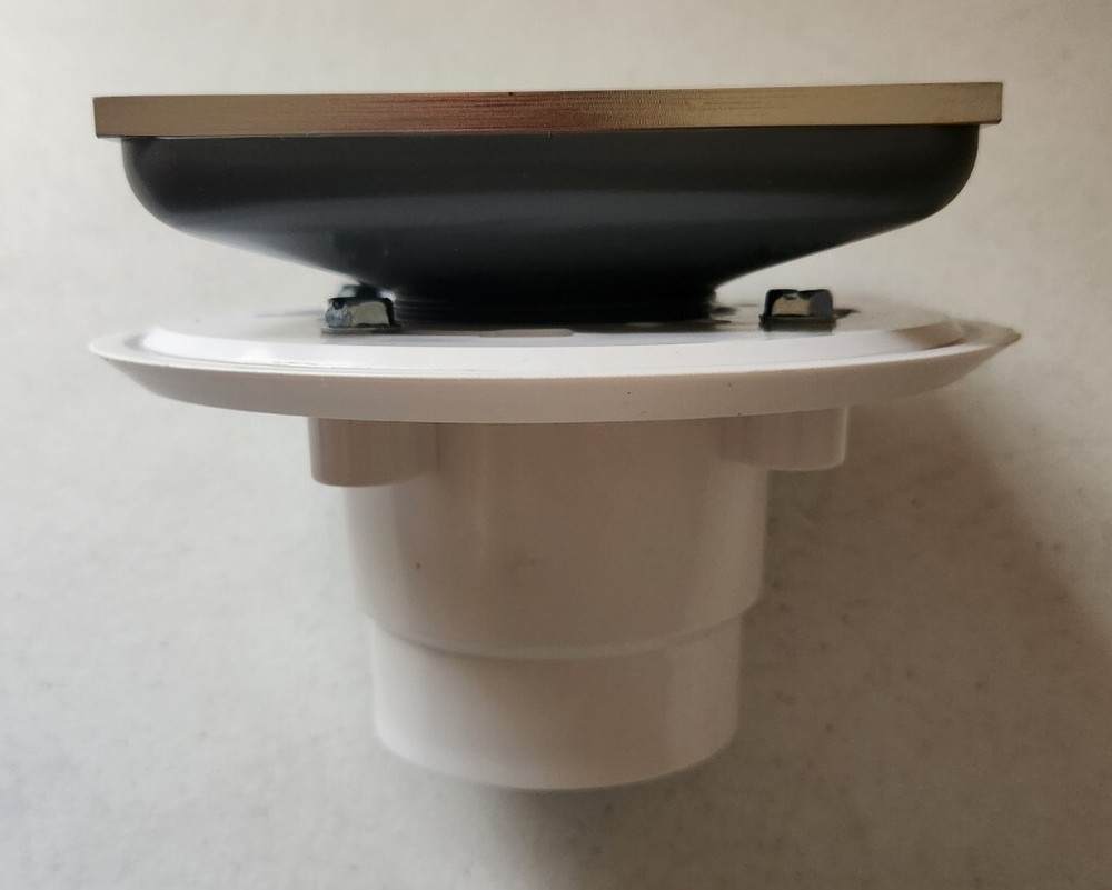 Signature Hardware SH607CP Adelphi 4-1/2" Pattern Grate Linear Shower Drain