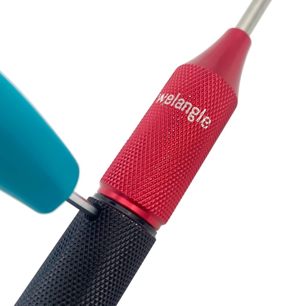 The J Tool Thumb Turn Bypass Large, Silver+red Black Handle