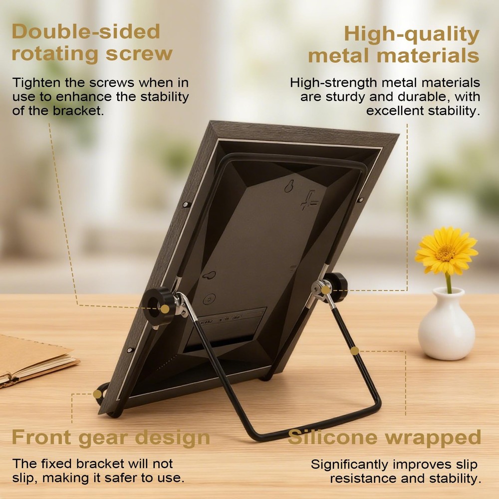 Stand Replacement Compatible with Frameo,Adjustable,Non-Slip,Foldable,Frame S...