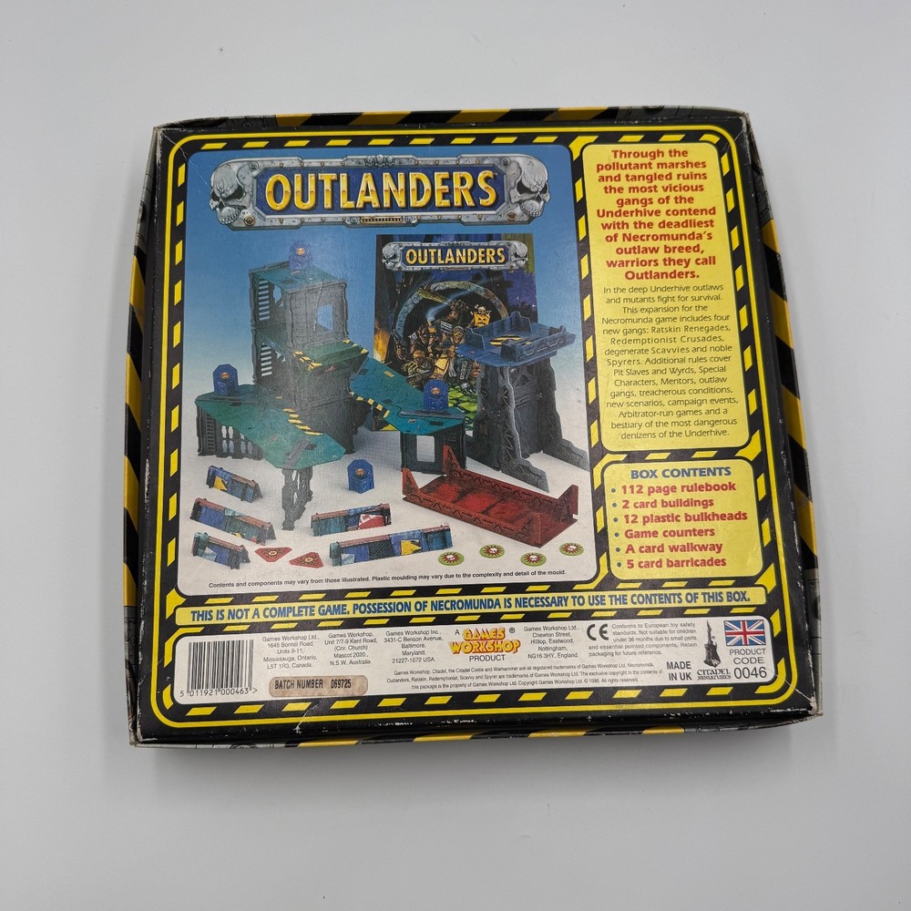 Warhammer 40k Outlanders Expansion Pack INCOMPLETE Read