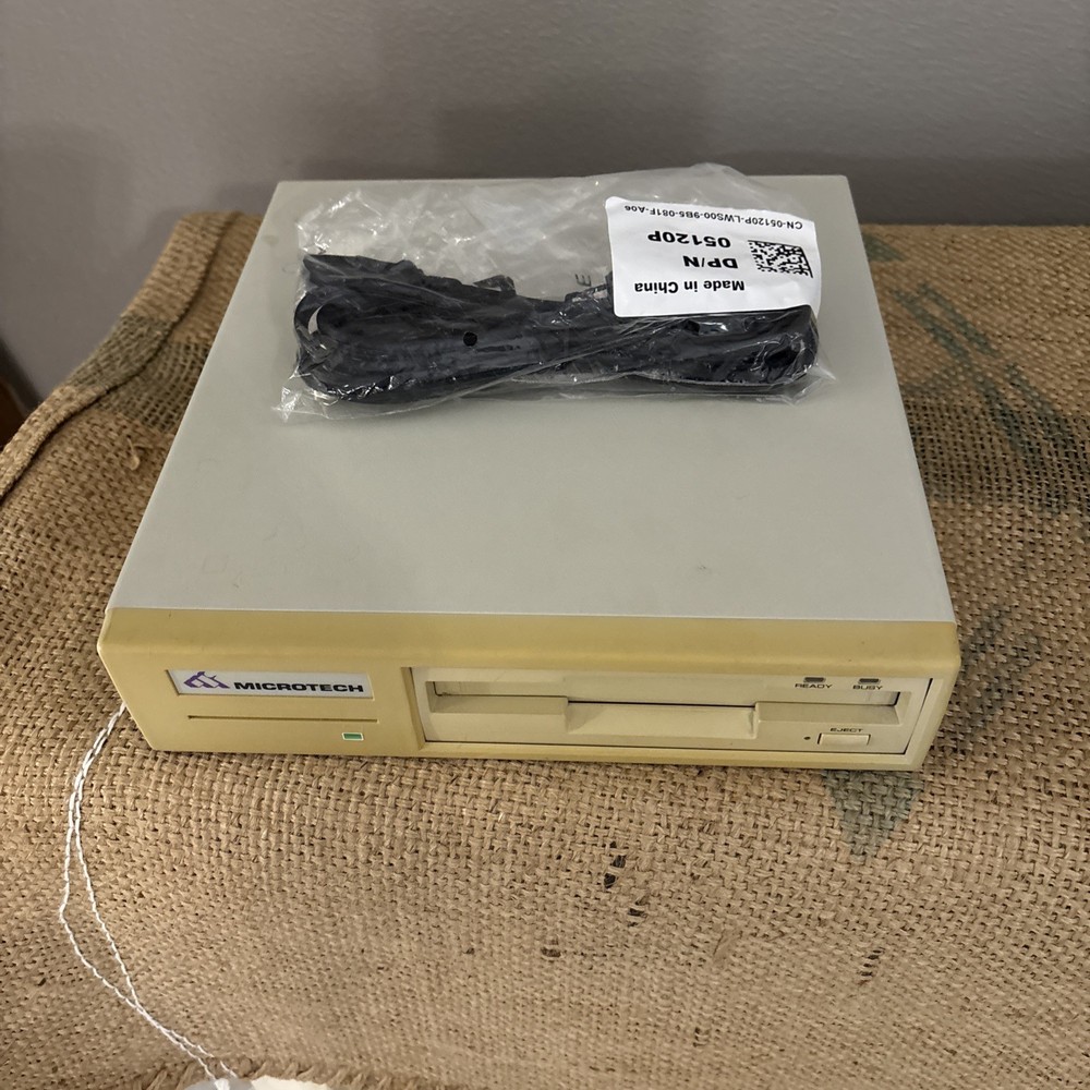 Vintage Microtech External Tape Drive - Turns On ***Untested