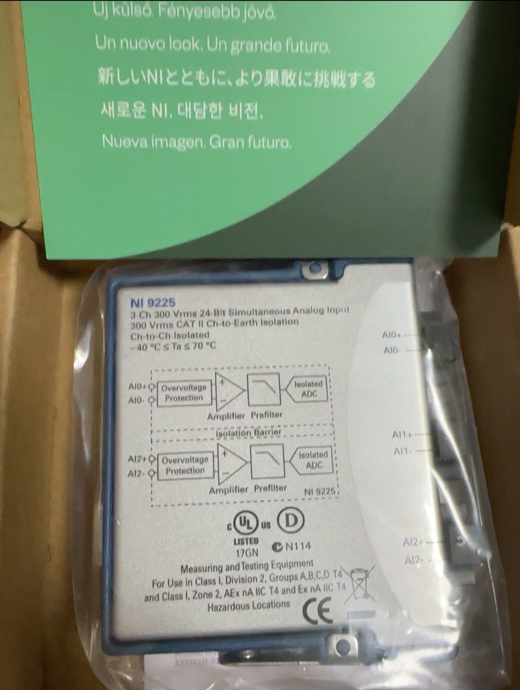 National Instruments NI 9225 cDAQ High Voltage Analog Input Module 780159-01