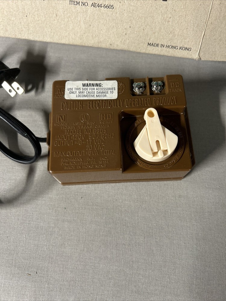 Vintage Bachmann Electric Controller Model #6605 AC & DC 120V Replacement W/Box!