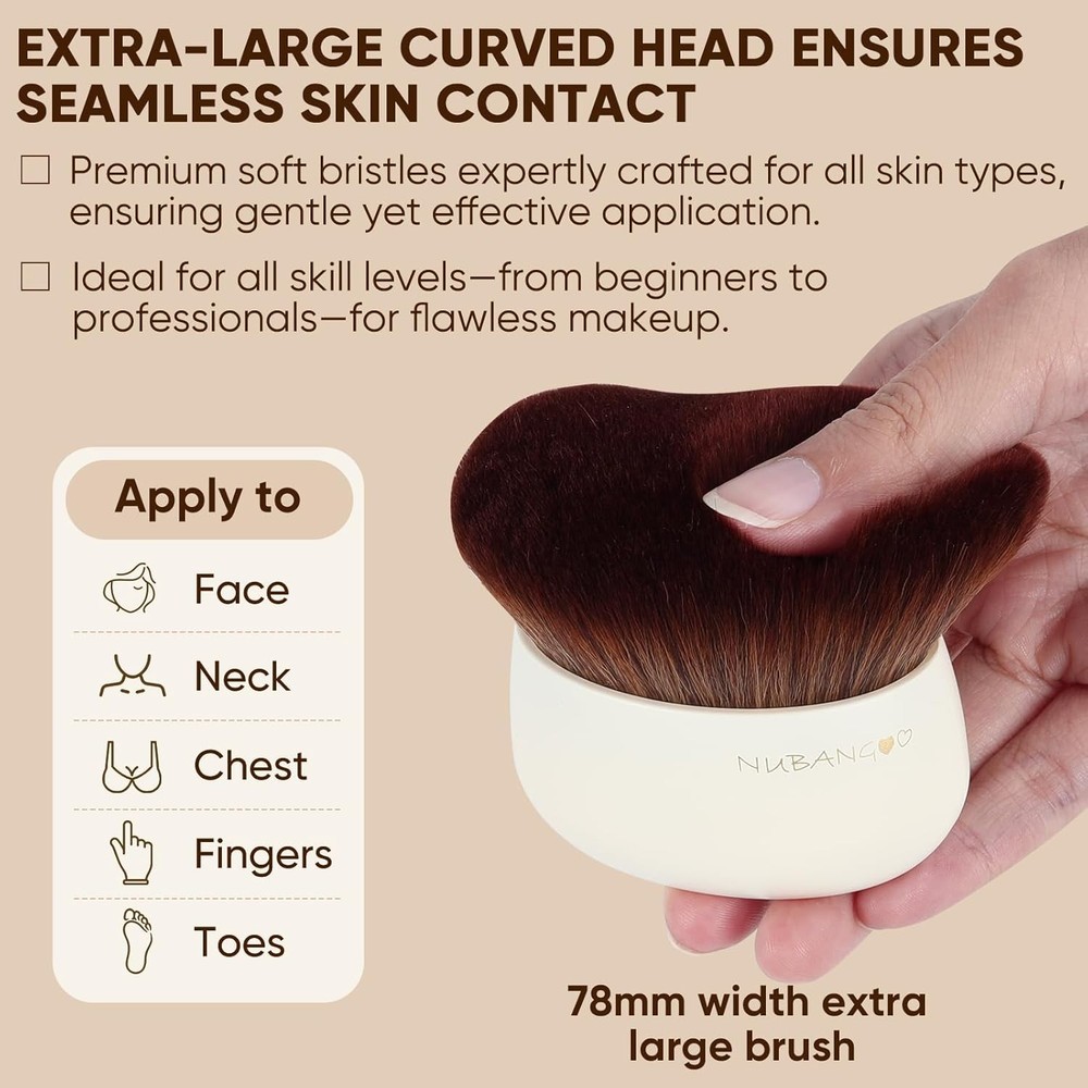 Extra Large Body Makeup Brush,Tanning Brush, Self Tanner, Foundation Bronzer