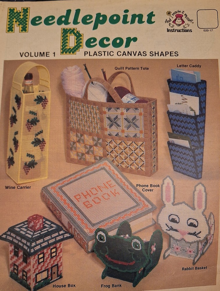 Needlepoint Decor Shapes- PLASTIC CANVAS Pattern - Volume 1 - Harold Mangelsen
