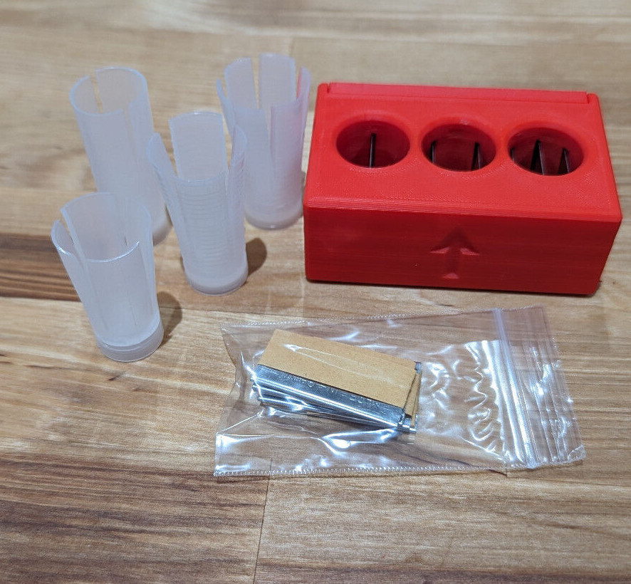 Wad Splitter, Slitter, Slicer, 2-4-6 Blade Cut Option, Extra Blades Included