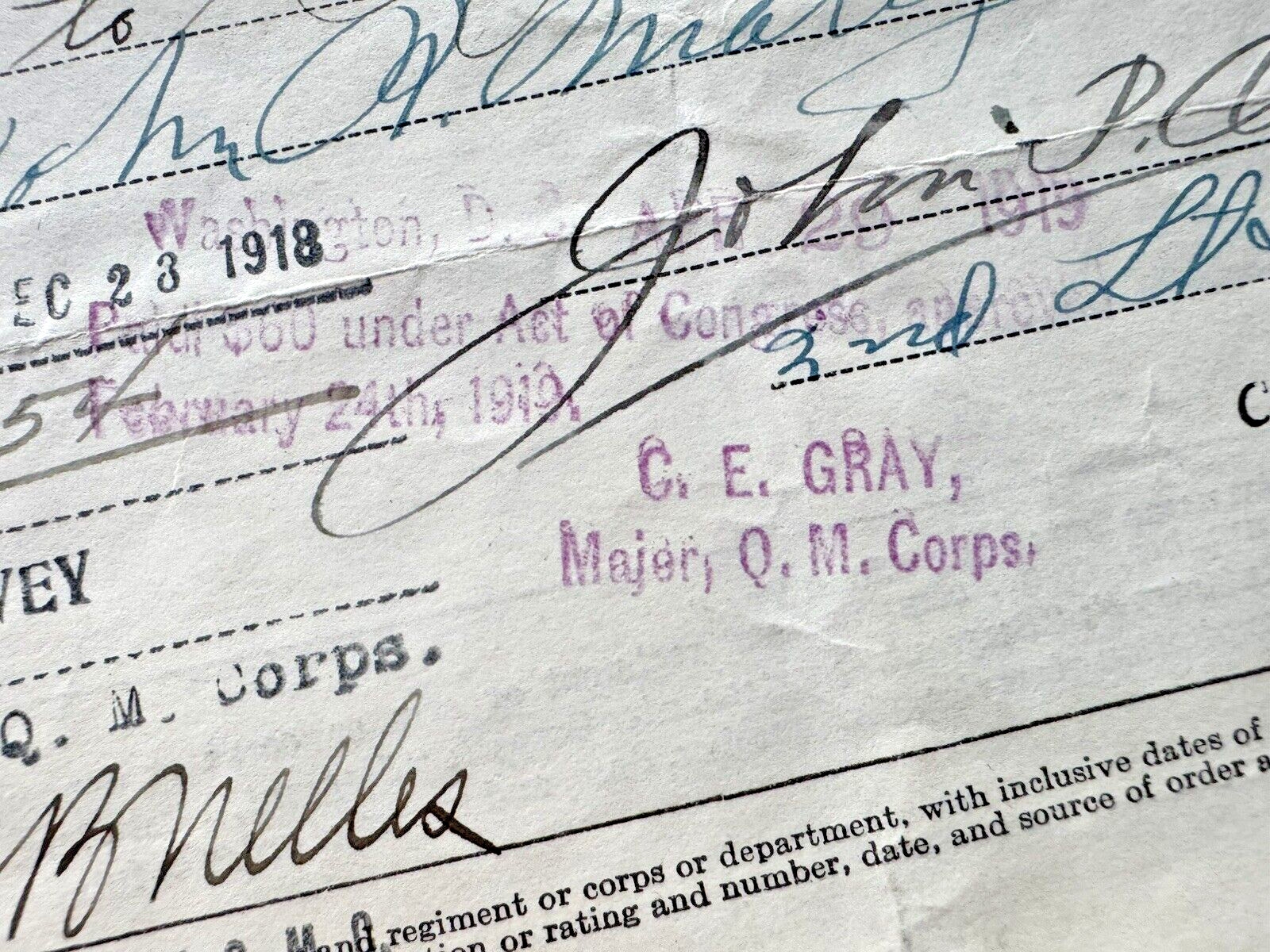 1918 WWI HONORBLE DISCHARGE PAPERS FROM THE UNITED STATES ARMY PRIVATE MALEY