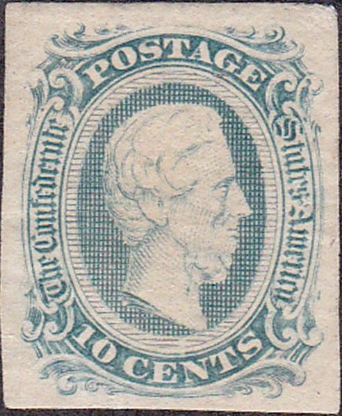 Confederate #11AD Ten Cent Stamp