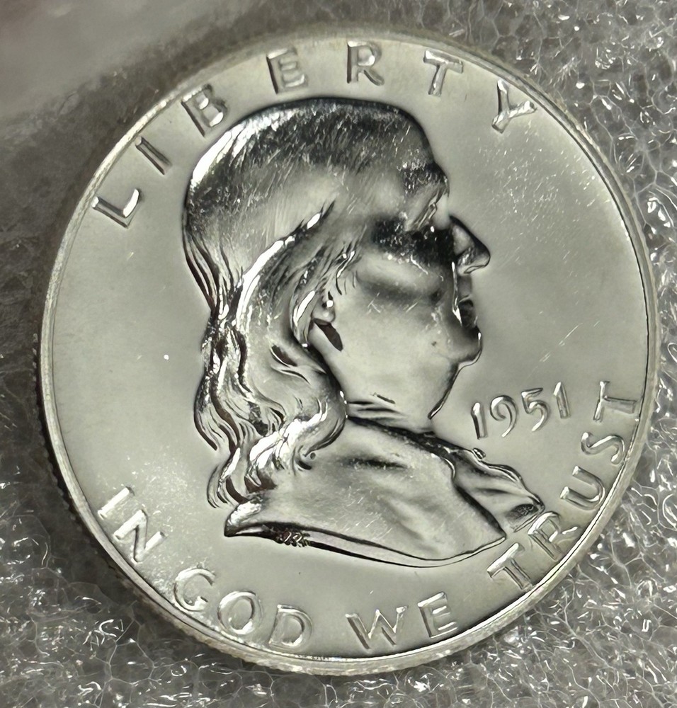 1951 Proof Franklin Silver 50¢ BBC1