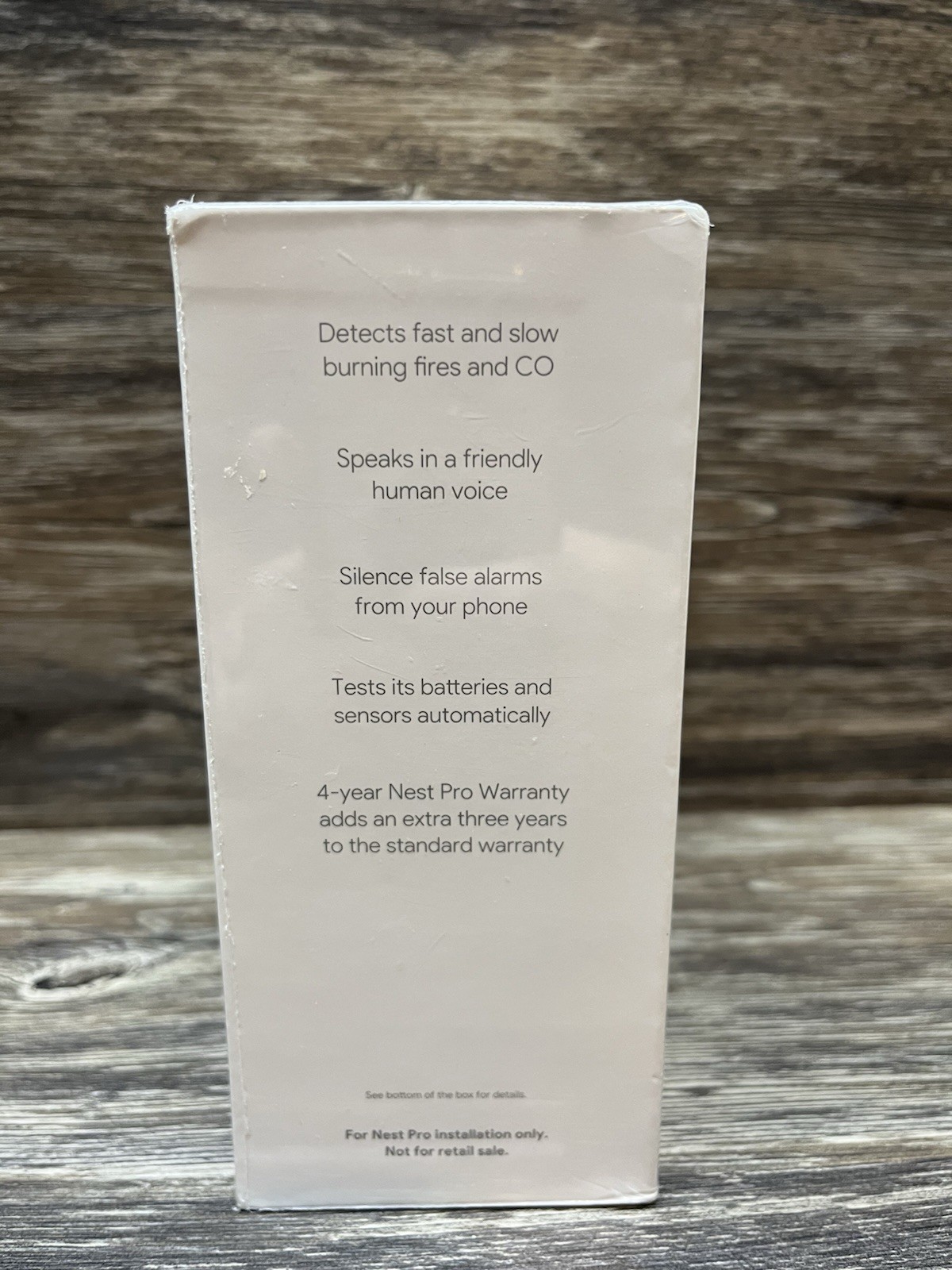 New Google Nest Protect Battery Carbon Monoxide Smoke Detector S3000BWES AC4422