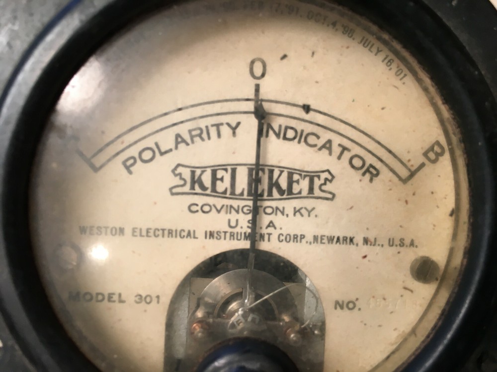 Weston Keleket Model 301 Polarity Indicator Meter