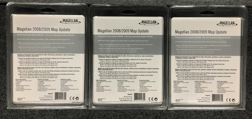 MAGELLAN 2008/2009 MAP UPDATE NAVTEQ ON BOARD