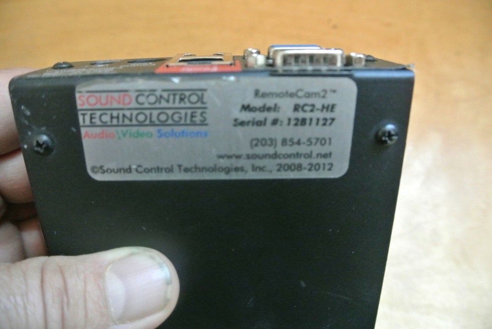 LOT 3 SOUND CONTROL TECHNOLOGIES CAMERA MODULES (2)RC2D-HE DIRECTOR (1) RC2 CAM2