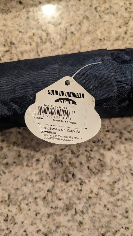 Solid uv Umbrella pugs blue