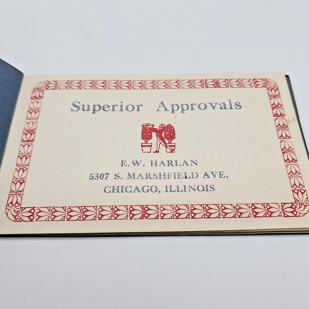 Vintage Stamp Album - Superior Approvals - E.W. Harlan - Unused - 1 Cent