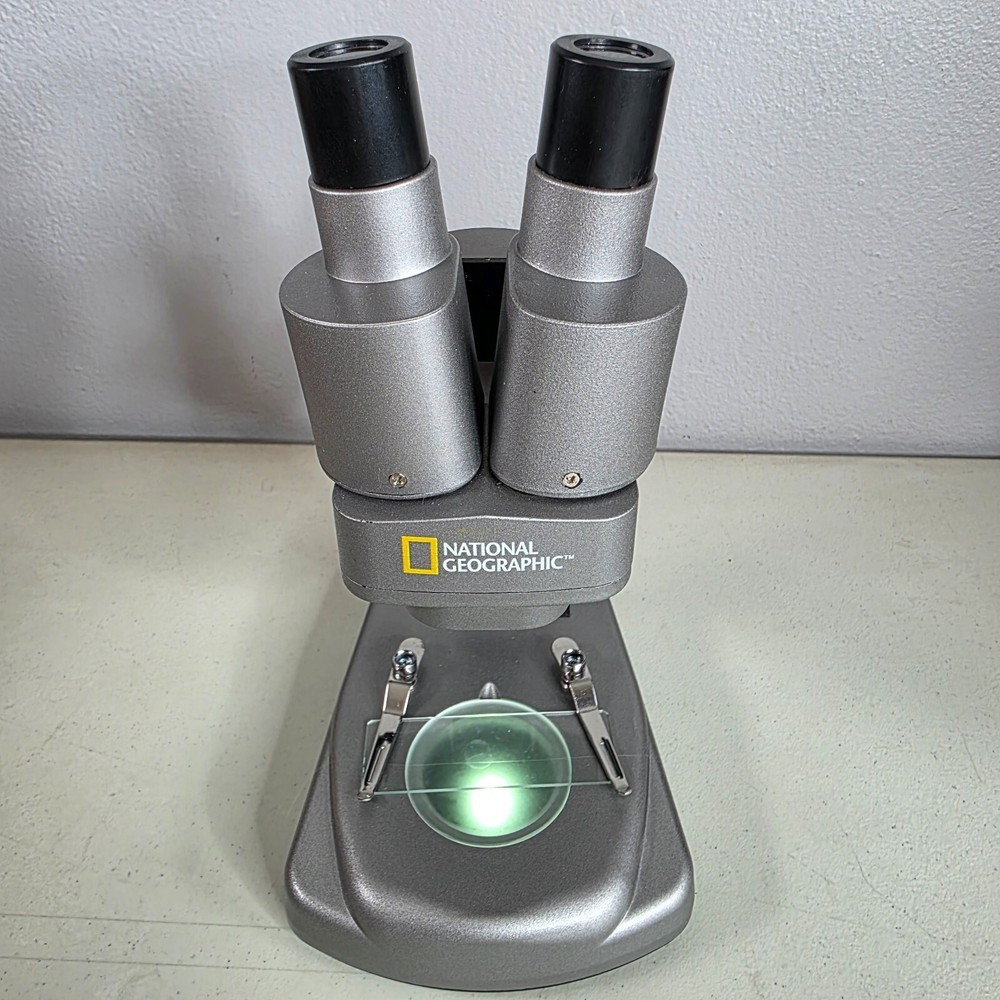National Geographic Dual Microscope 9" STEM Slide Set Educational Science Tool