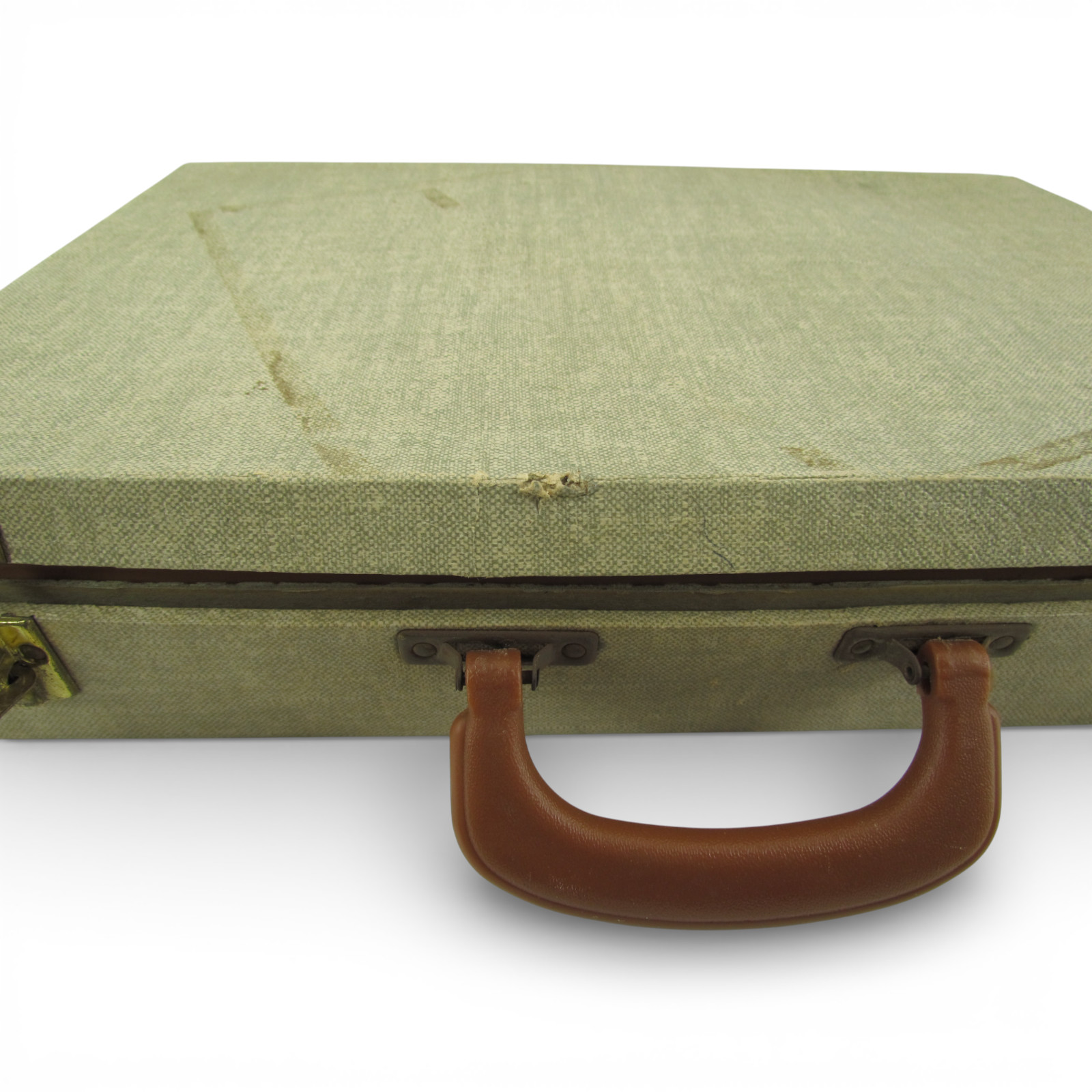 Vintage E.S. Lowe Casino Game Set Roulette Backgammon Board Cards USA Case