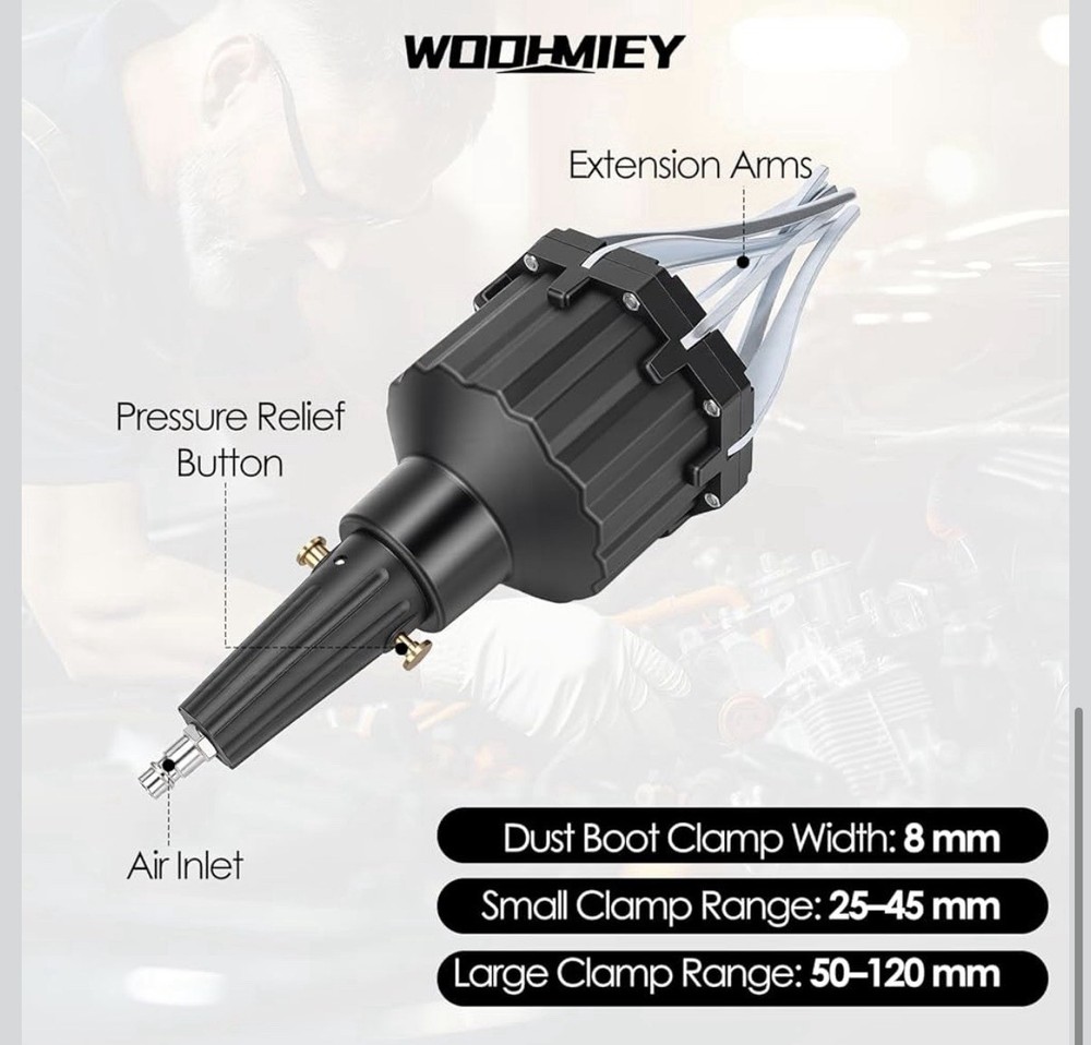Pneumatic CV Boot Expander Tool Kit Blue Universal Joint Installer Set
