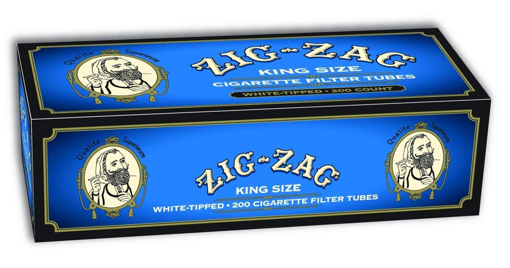 Zig Zag Blue King Cigarette 200ct Tubes - 5 Boxes