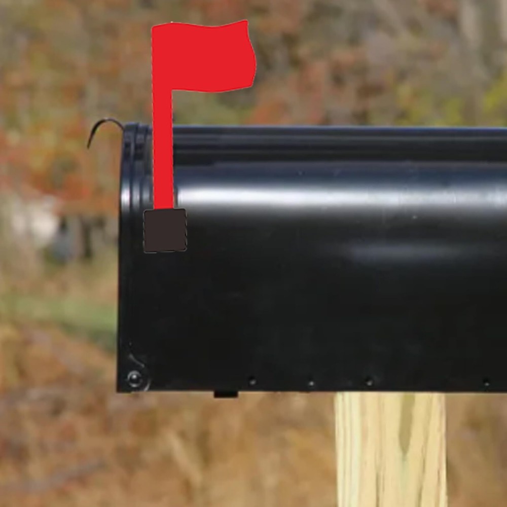 2Pcs Mailbox Flag Replacement Kit Red Flag for Mailbox Universal Replacement ...