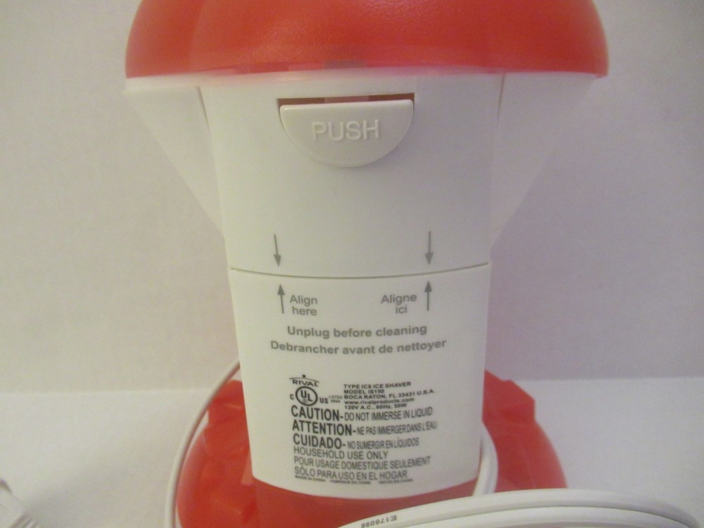Rival Snow Cone Maker (Red) (2010, Sunbeam Products)