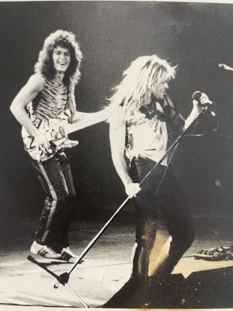 EDDIE VAN HALEN David Lee Roth 1980 INVASION Original Tour Photo