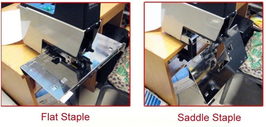 Saddle Stapler Electric Auto Bookbinding Machine Binder Riding Binding Stitcher